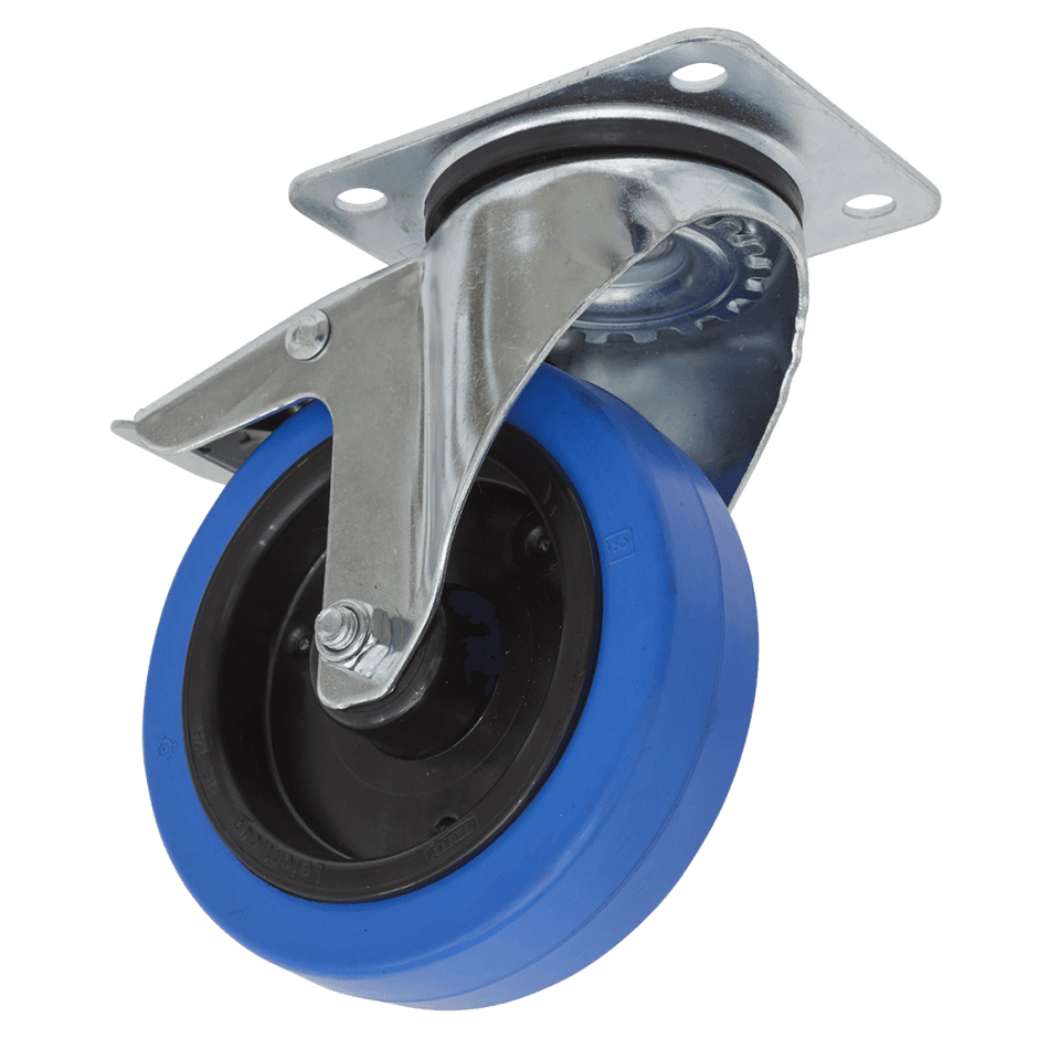 Sealey 125mm Castor Wheel with Swivel Plate & Total Lock Model No-SCW3125SPL