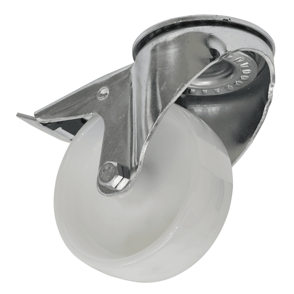 Sealey 100mm Castor Wheel with Swivel Bolt Hole & Total Lock Model No-SCW4100SBL