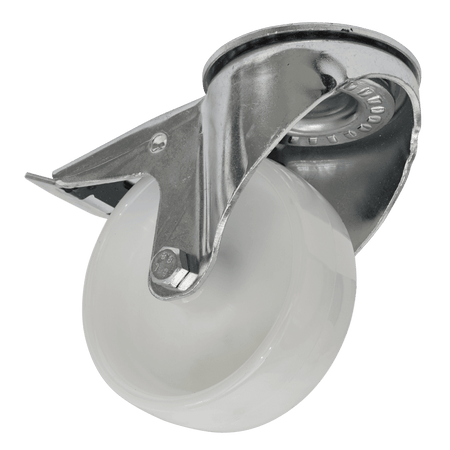 Sealey 100mm Castor Wheel with Swivel Bolt Hole & Total Lock Model No-SCW4100SBL