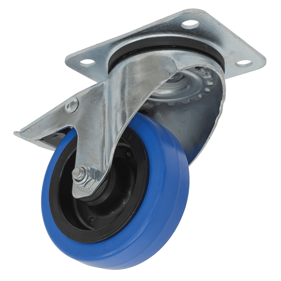 Sealey 100mm Castor Wheel with Swivel Plate & Total Lock Model No-SCW3100SPL