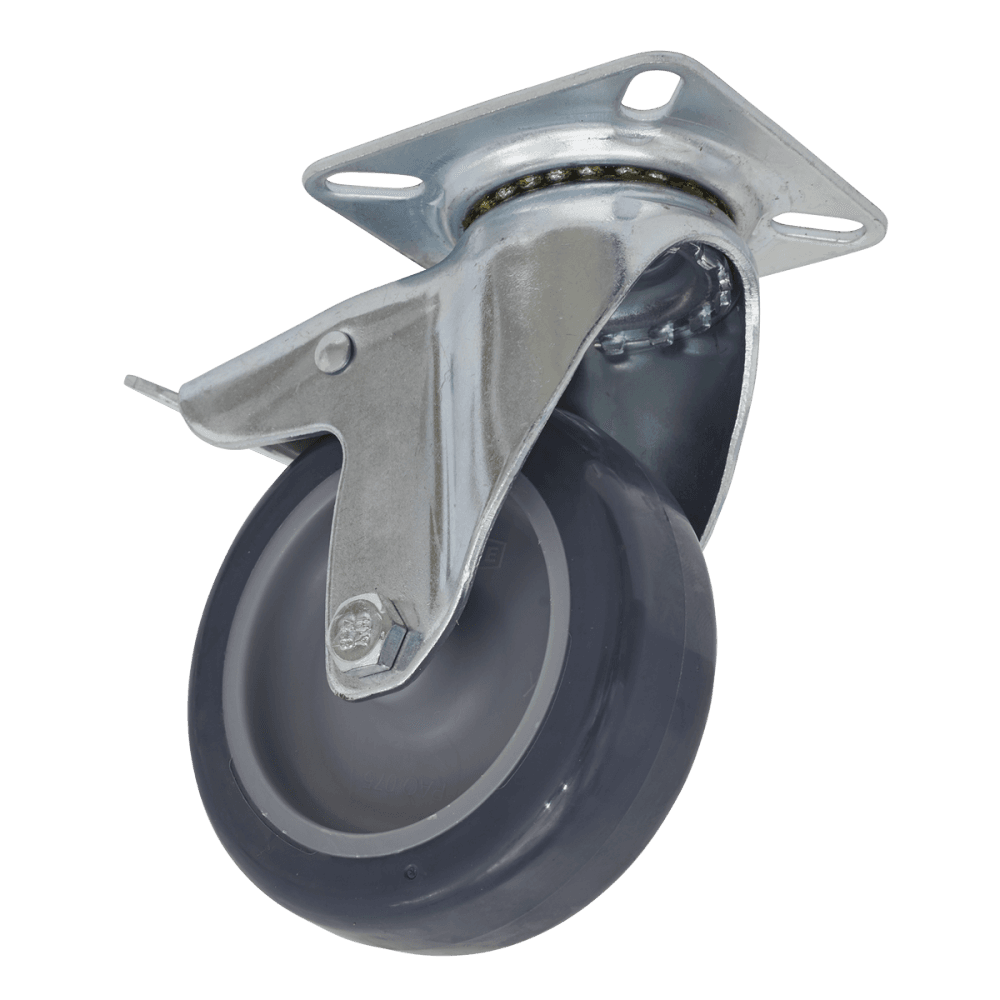Sealey 75mm Castor Wheel with Swivel Plate & Total Lock Model No-SCW275SPL