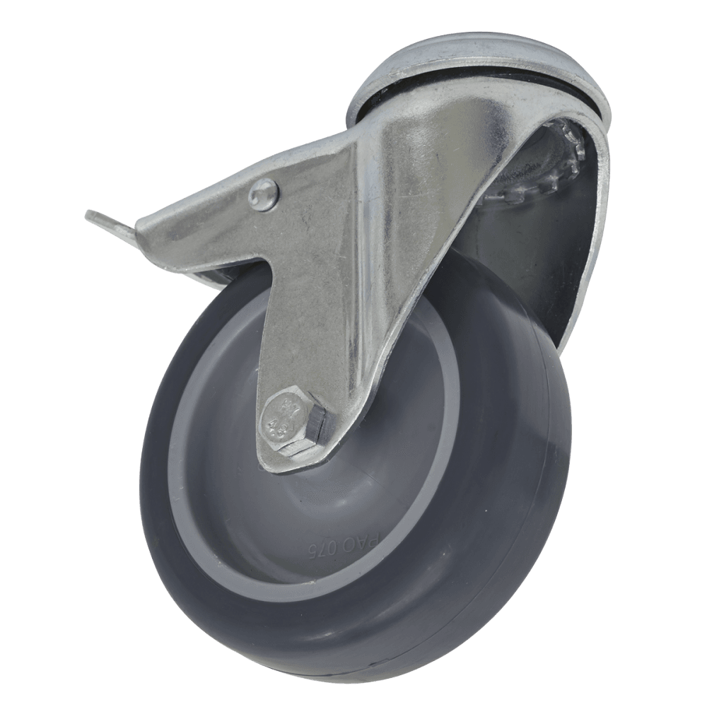 Sealey 75mm Castor Wheel with Swivel Bolt Hole & Total Lock Model No-SCW275SBL
