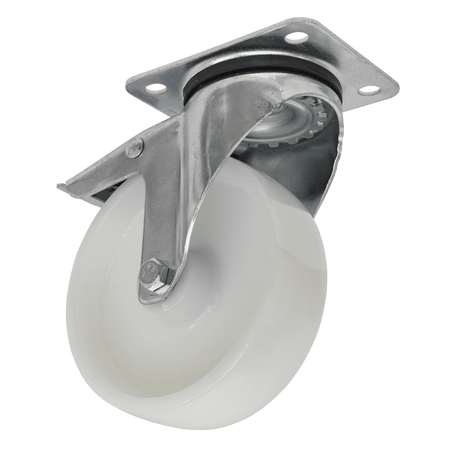Sealey 125mm Castor Wheel with Swivel Plate & Total Lock Model No-SCW4125SPL