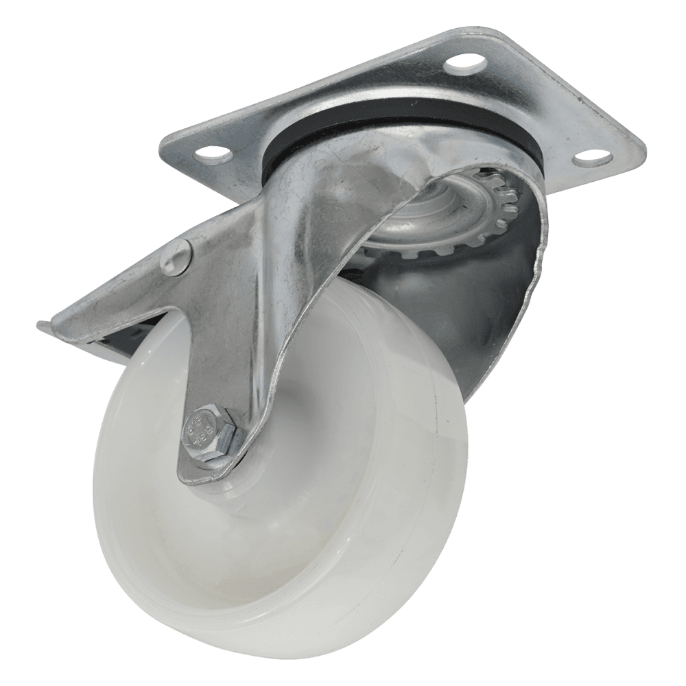 Sealey Castor Wheel Swivel Plate with Total Lock Ã‡?100mm Model No-SCW4100SPL