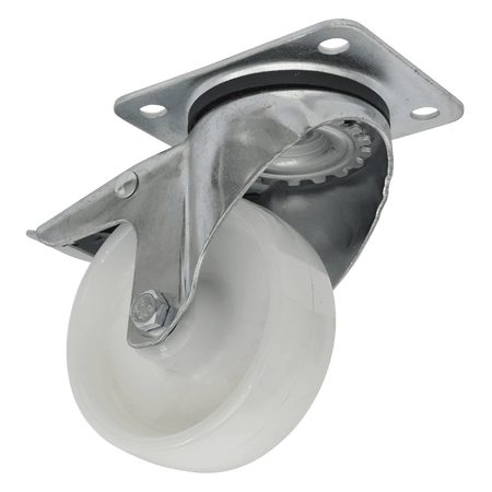 Sealey Castor Wheel Swivel Plate with Total Lock Ã‡?100mm Model No-SCW4100SPL