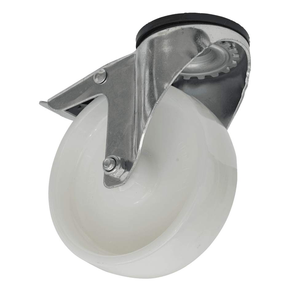 Sealey 125mm Castor Wheel with Swivel Bolt Hole & Total Lock Model No-SCW4125SBL