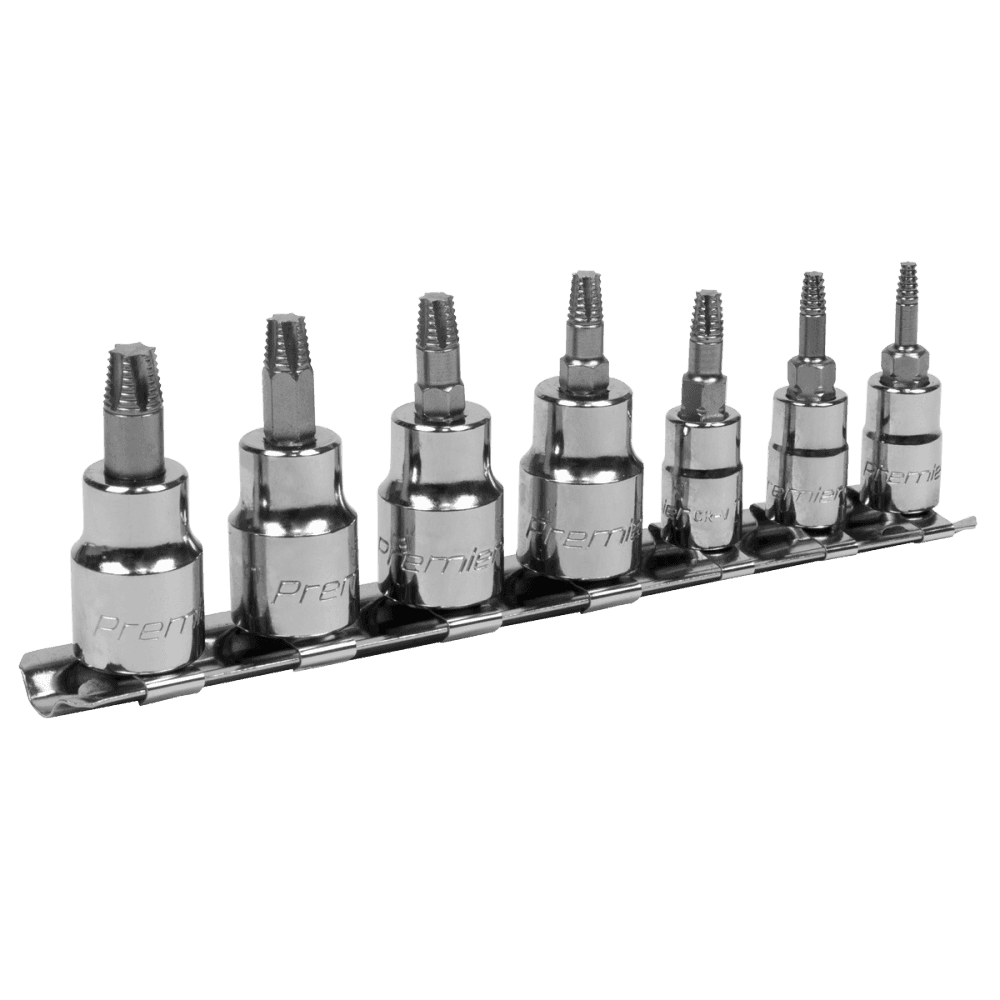 Sealey Premier Lock-On™ TRX-Star* Socket Bit Set 1/4" & 3/8"Sq Drive 7pc Model No-AK62262