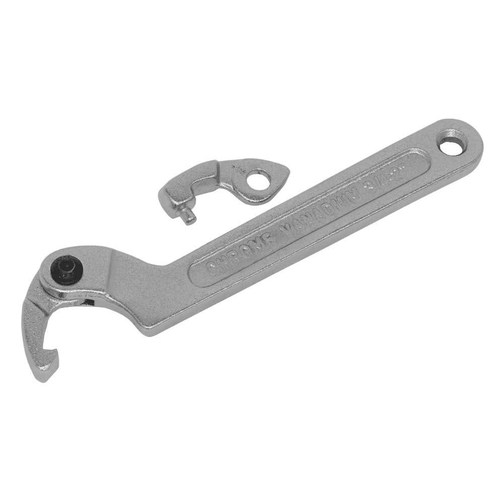 Sealey Adjustable Hook & Pin Wrench Set 3pc 19-51mm Model No-SMC2S