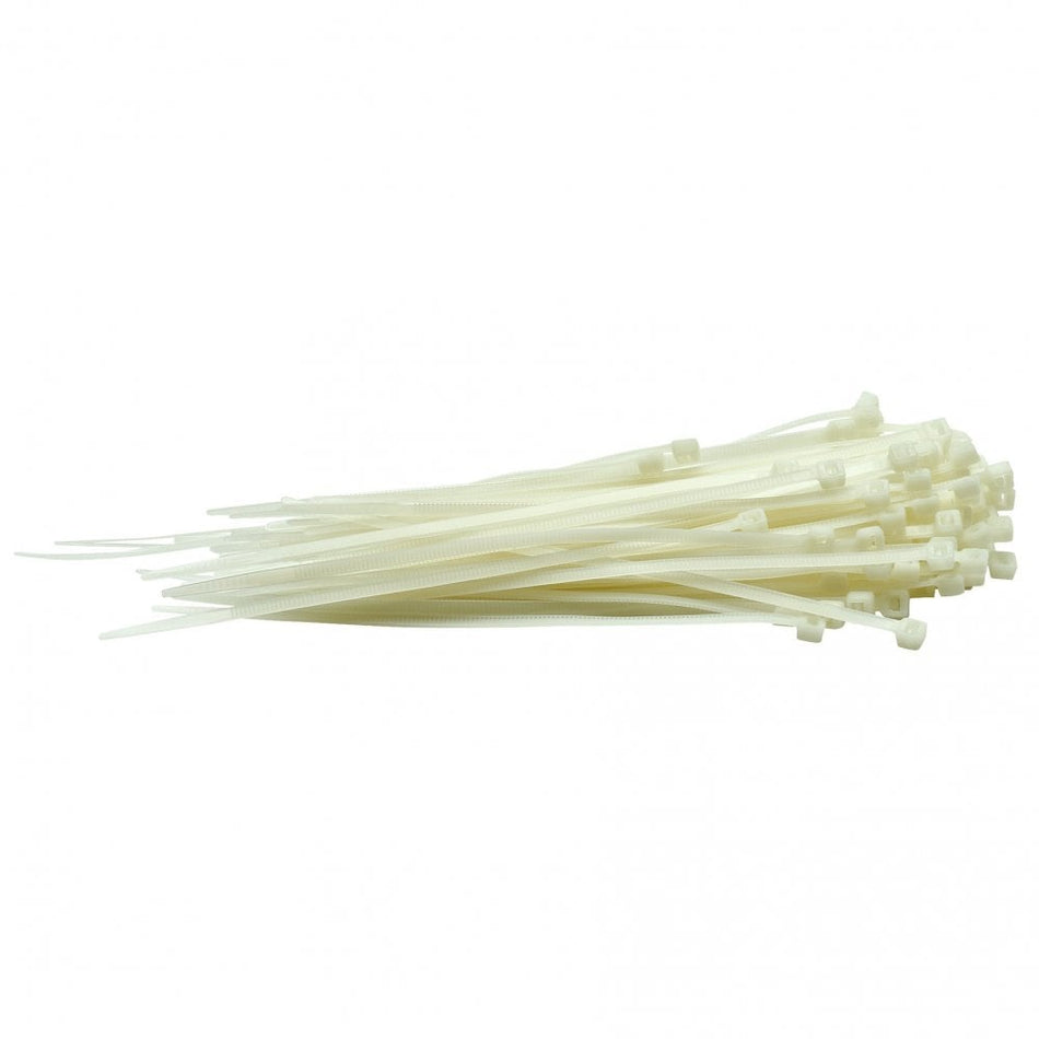 White Cable Ties (100 pieces) : Model No. CT2W