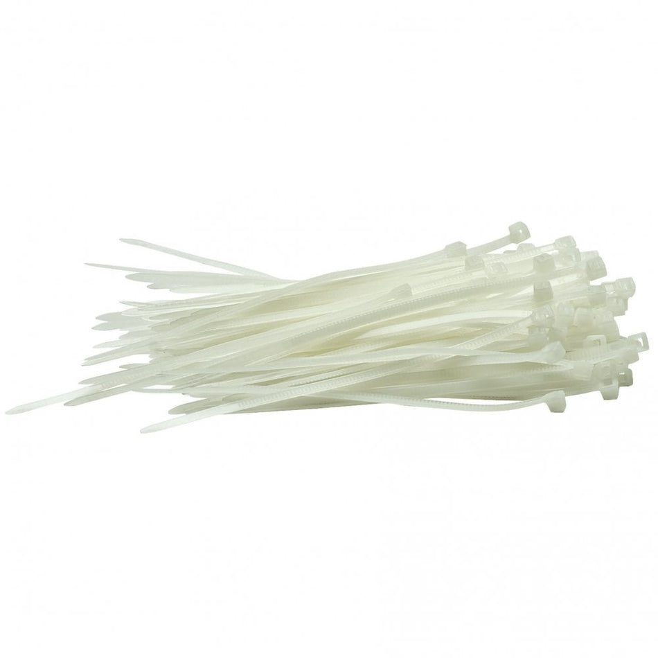 White Cable Ties (100 pieces) : Model No. CT1W