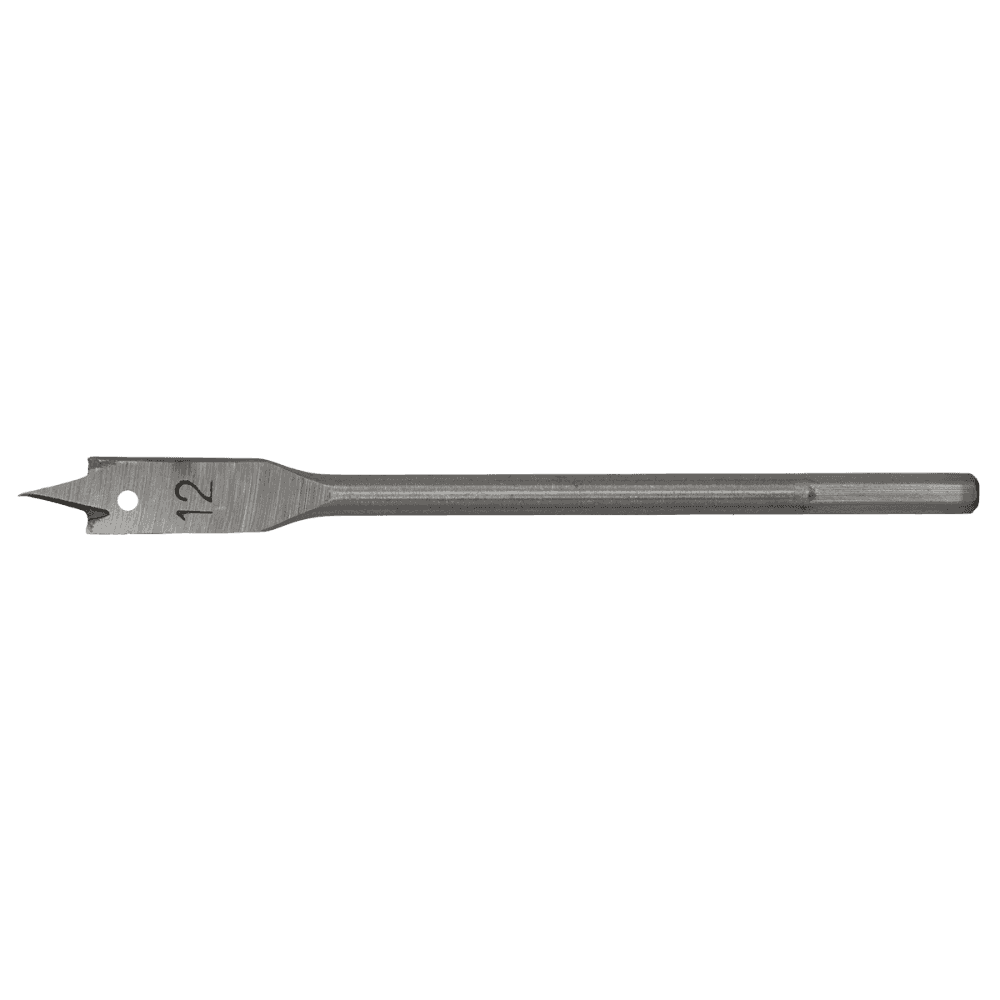 Flat Wood Bit 12mm x 152mm Model No-FWB12