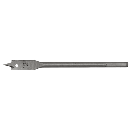 Flat Wood Bit 12mm x 152mm Model No-FWB12