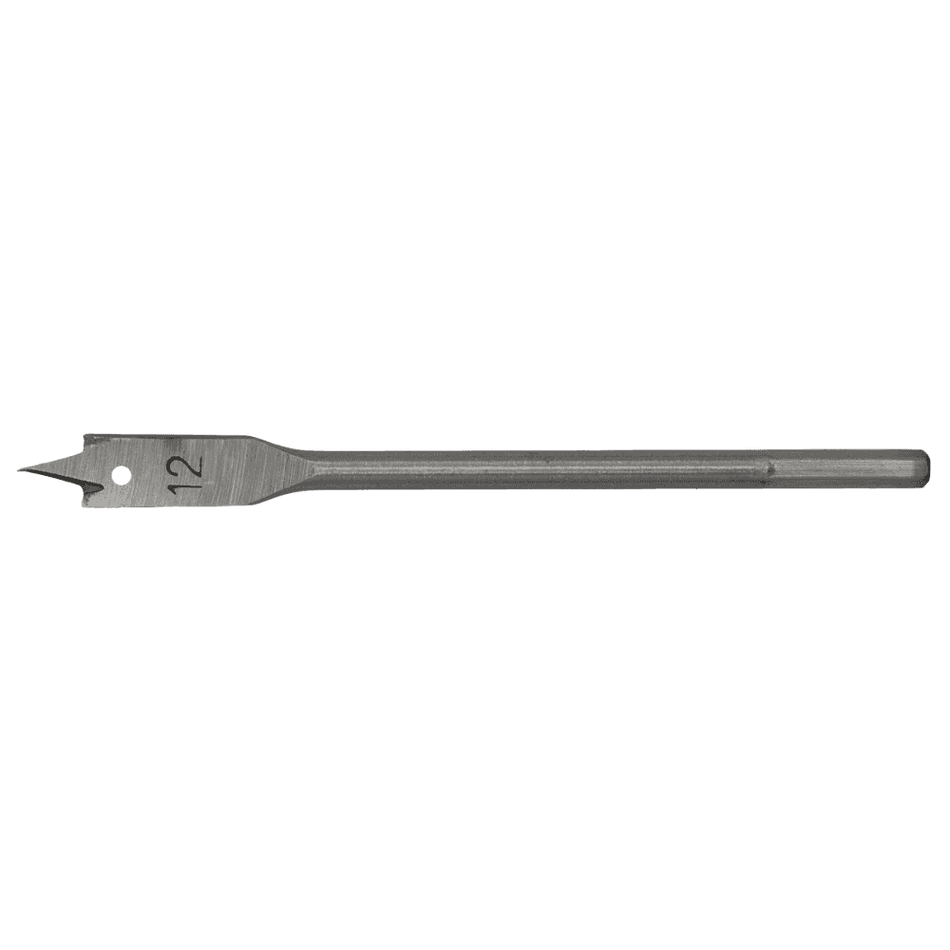 Flat Wood Bit 12mm x 152mm Model No-FWB12