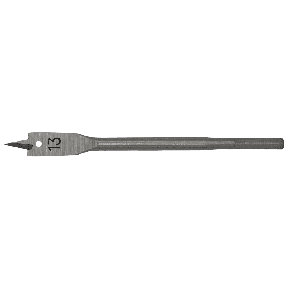 Flat Wood Bit 13mm x 152mm Model No-FWB13