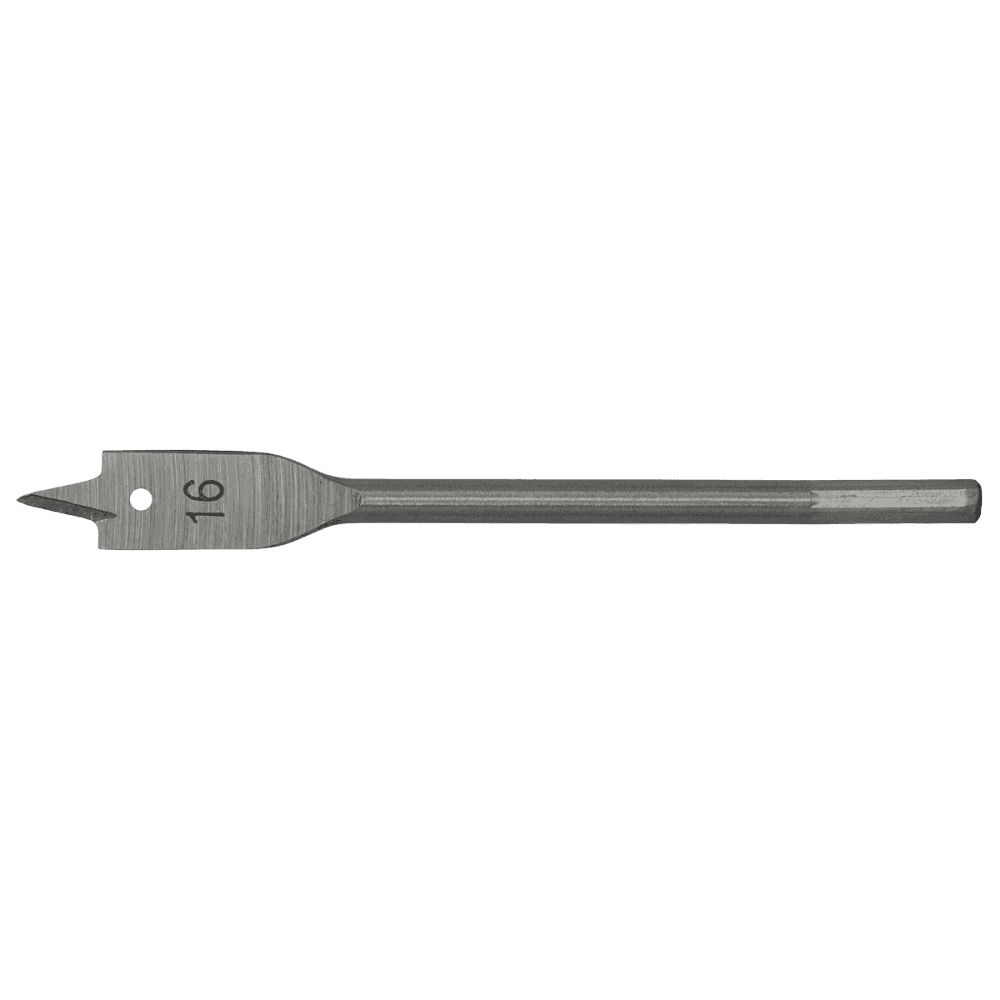 Flat Wood Bit 16mm x 152mm Model No-FWB16