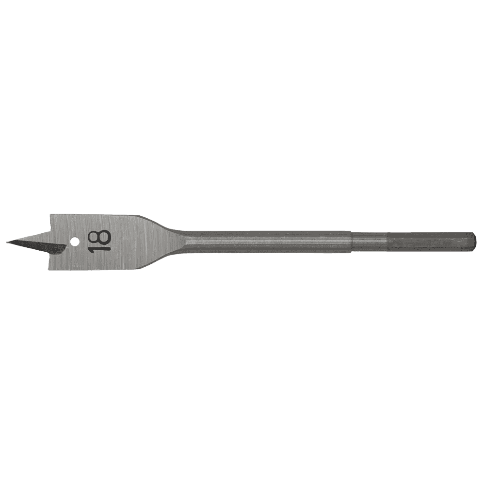Flat Wood Bit 18mm x 152mm Model No-FWB18