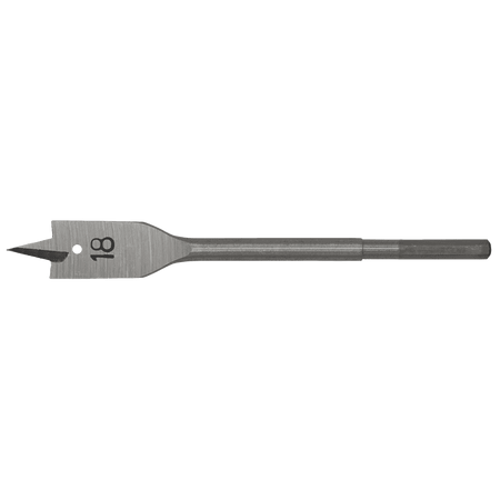 Flat Wood Bit 18mm x 152mm Model No-FWB18