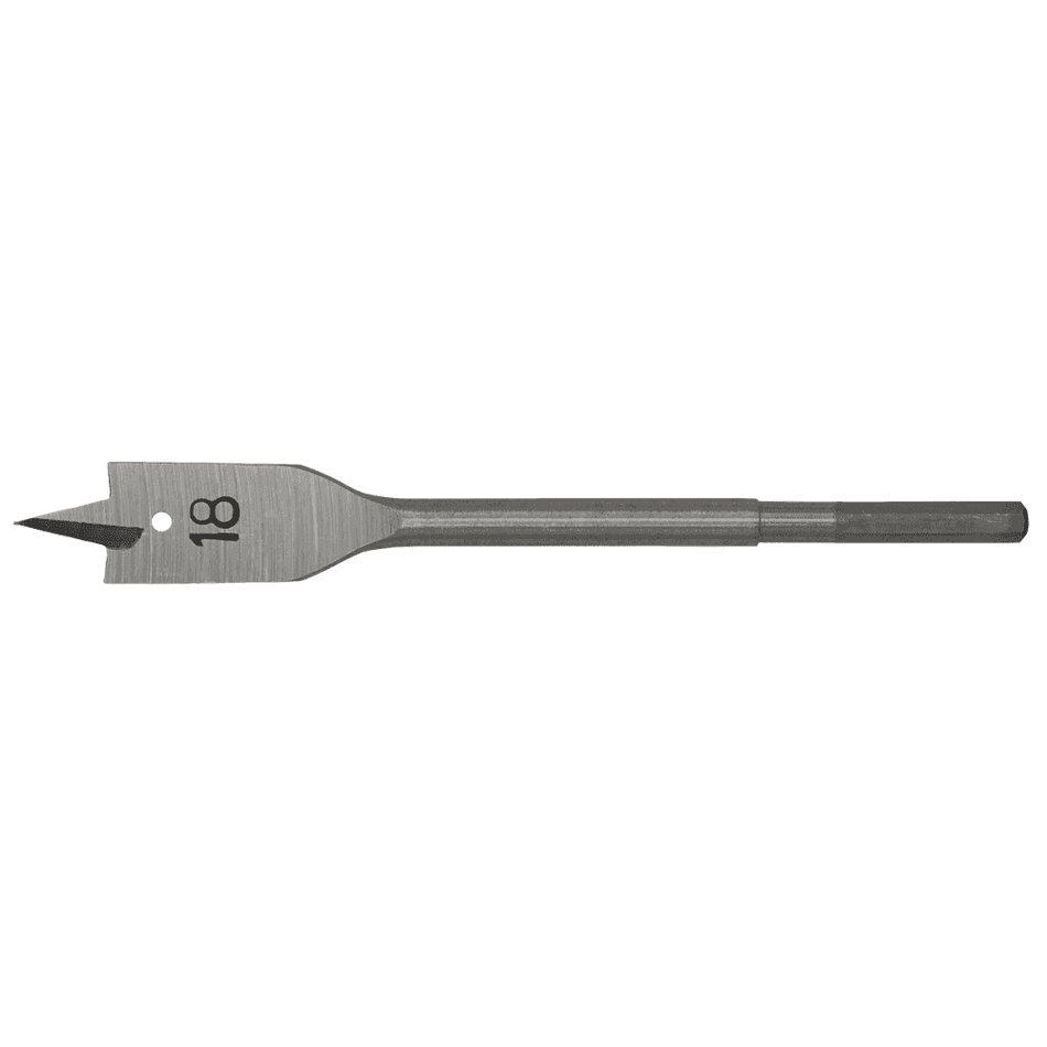 Flat Wood Bit 18mm x 152mm Model No-FWB18