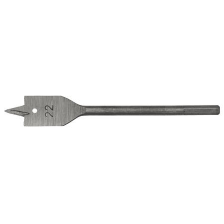 Flat Wood Bit 22mm x 152mm Model No-FWB22