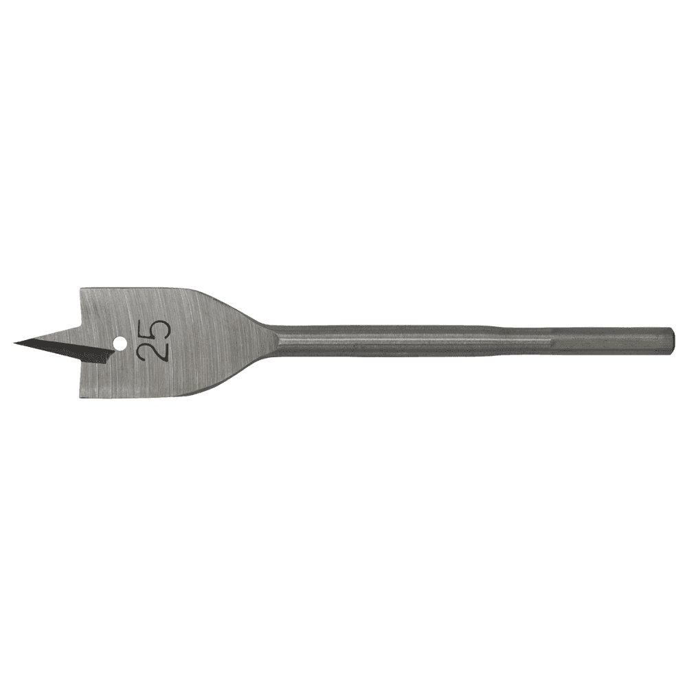 Flat Wood Bit 25mm x 152mm Model No-FWB25