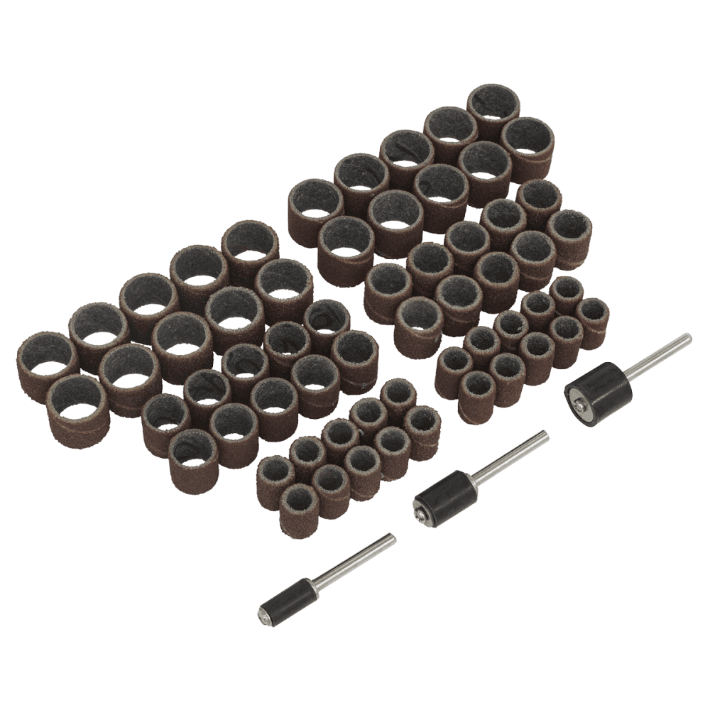 Rotary Tool Sanding Bands Set 63pc Model No-RTA63SB