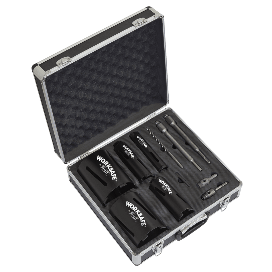 Diamond 5 Core Kit (38, 52 ,65, 117, 127mm Cores with Adaptors) Model No-WDCKIT5