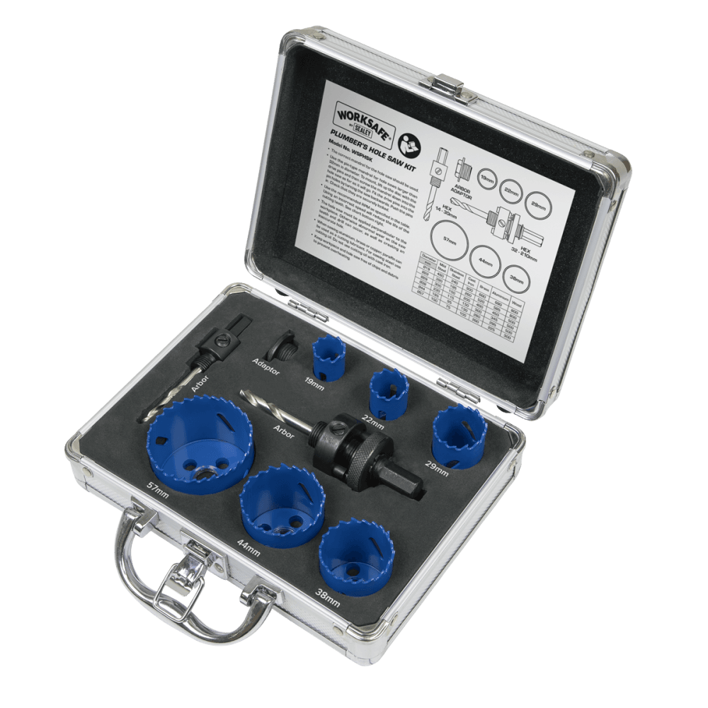 Plumber's Hole Saw Kit 9pc : Model No-WSPHSK