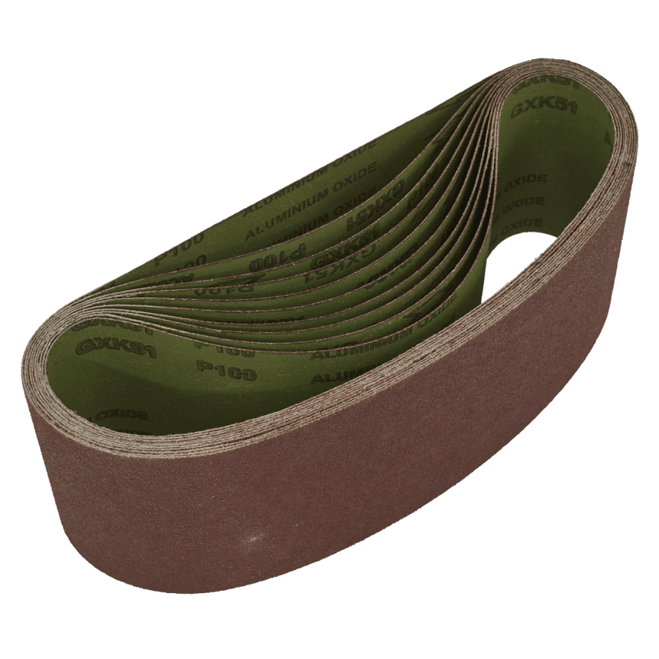 Sanding Belt 100 x 610mm 100Grit - Pack of 10 Model No-WSB61100