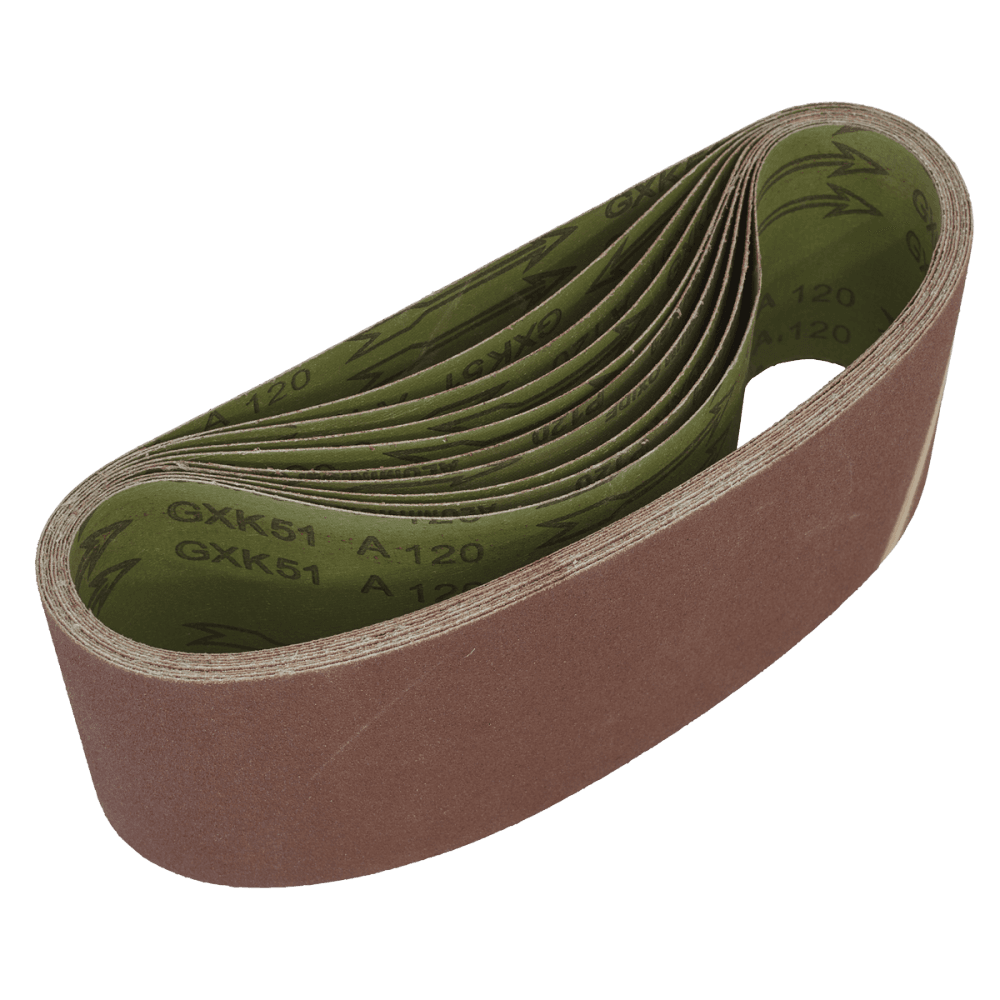 Sanding Belt 100 x 610mm 120Grit - Pack of 10 Model No-WSB61120