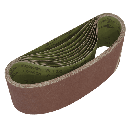 Sanding Belt 100 x 610mm 120Grit - Pack of 10 Model No-WSB61120