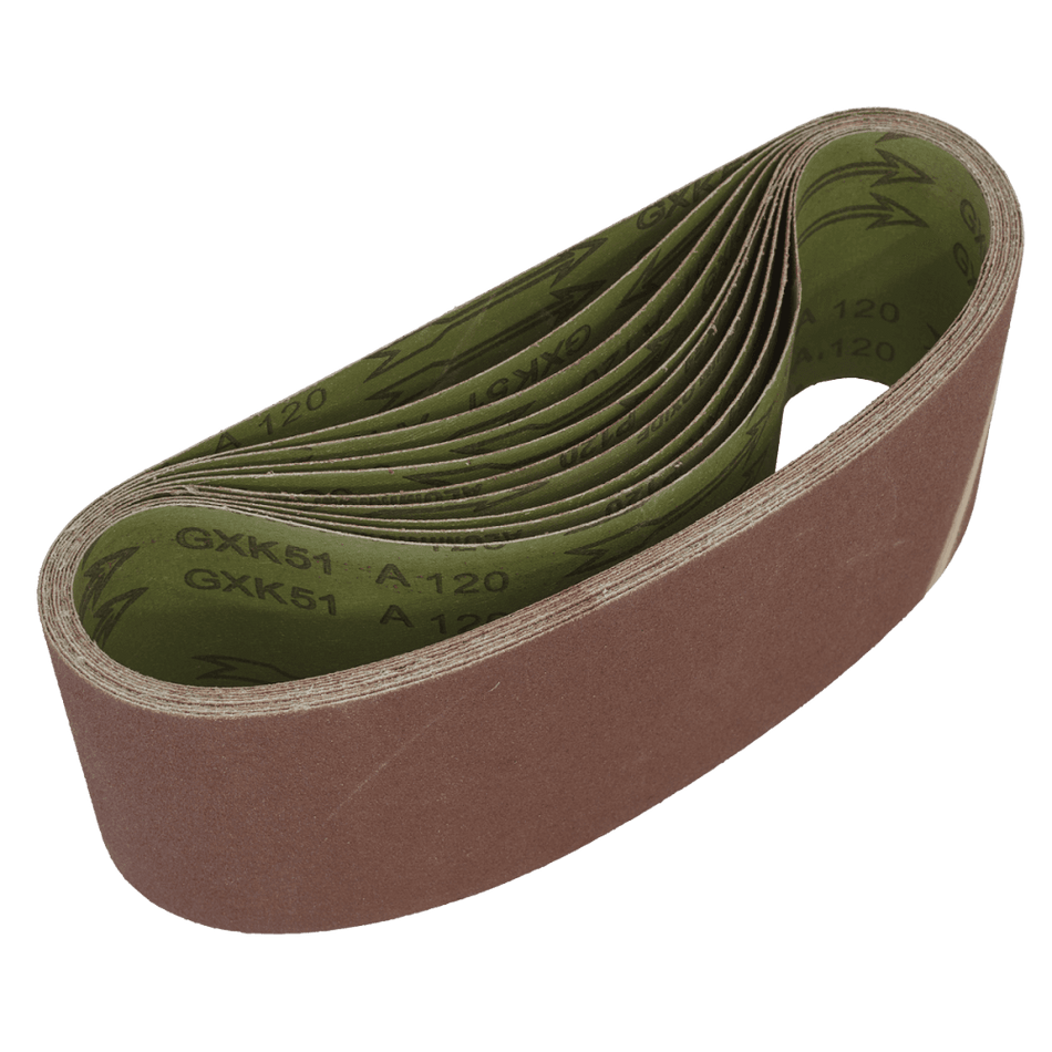 Sanding Belt 100 x 610mm 120Grit - Pack of 10 Model No-WSB61120