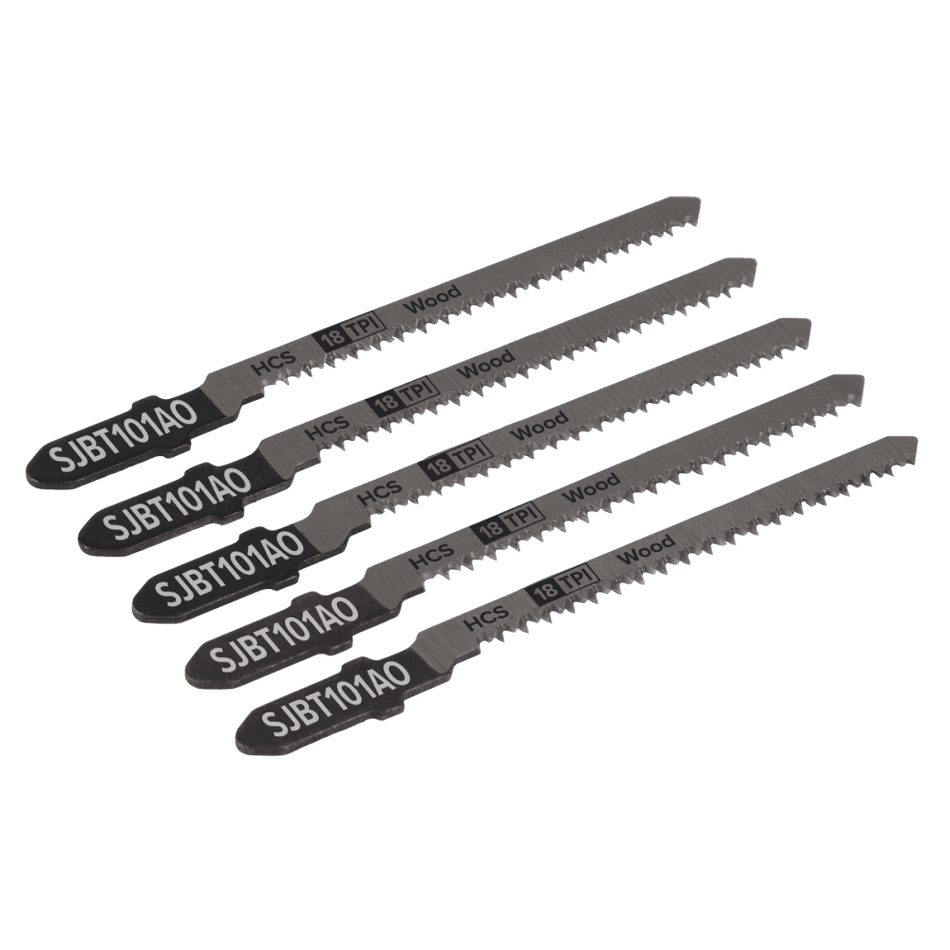 Jigsaw Blade Hard Wood 83mm 18tpi - Pack of 5 Model No-SJBT101AO