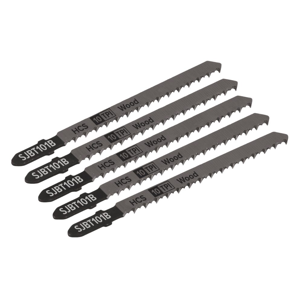 Jigsaw Blade Hard Wood 100mm 10tpi - Pack of 5 Model No-SJBT101B