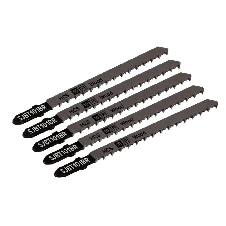 Jigsaw Blade Hard Wood Downward Cut 100mm 10tpi - Pack of 5 Model No-SJBT101BR