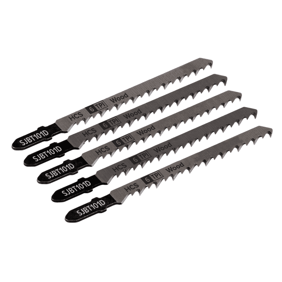 Jigsaw Blade Hard Wood 100mm 6tpi - Pack of 5 Model No-SJBT101D