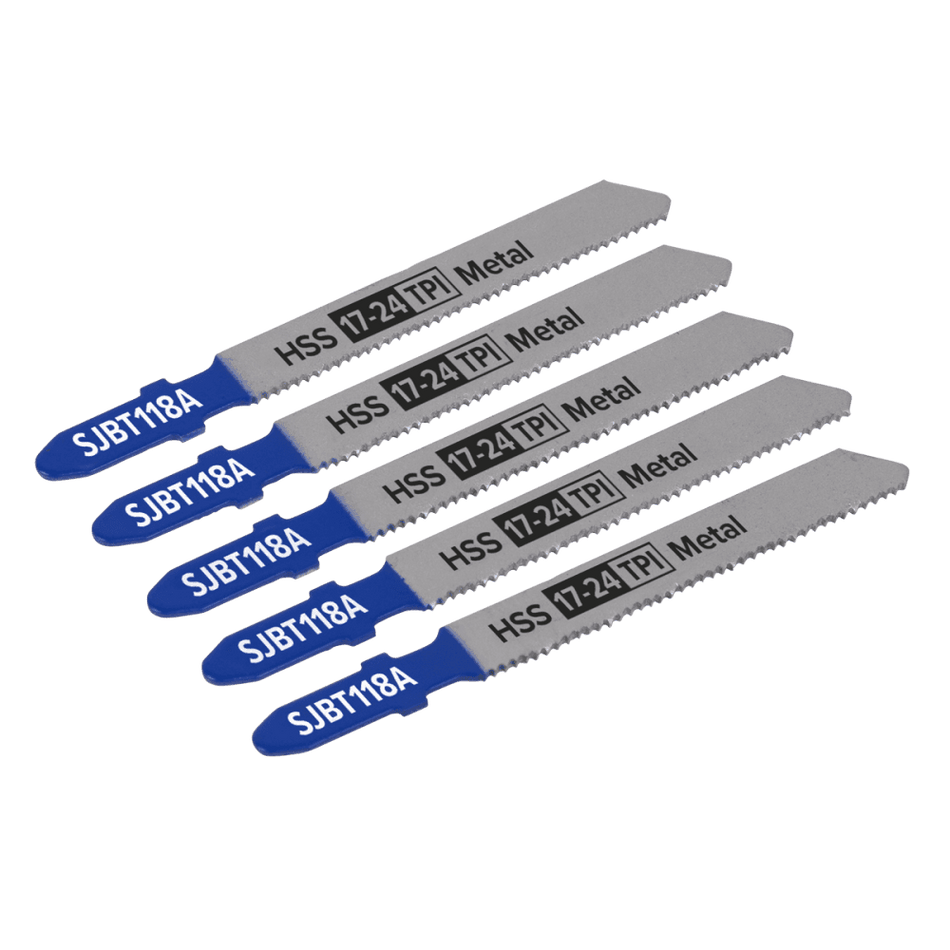 Jigsaw Blade Metal 92mm 17-24tpi - Pack of 5 Model No-SJBT118A