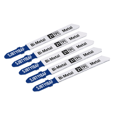 Jigsaw Blade Metal 75mm 21tpi - Pack of 5 Model No-SJBT118AF