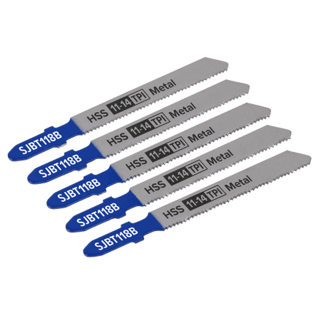 Jigsaw Blade Metal 92mm 11-14tpi - Pack of 5 Model No-SJBT118B