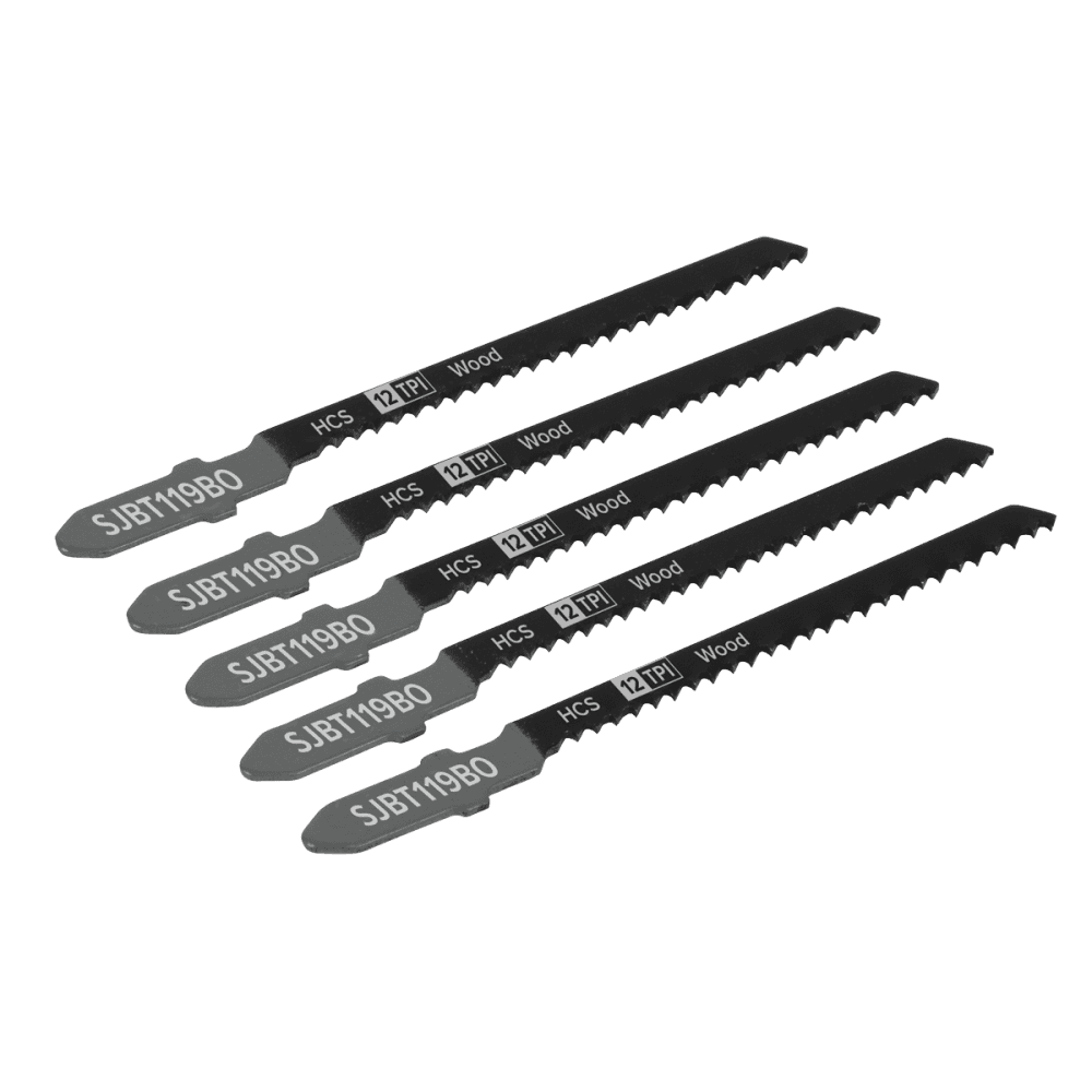 Jigsaw Blade General Wood 75mm 12tpi - Pack of 5 Model No-SJBT119BO