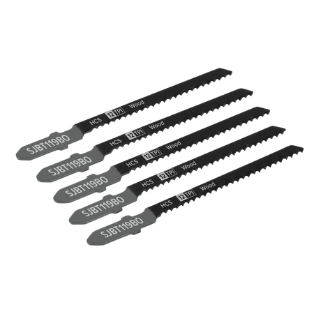 Jigsaw Blade General Wood 75mm 12tpi - Pack of 5 Model No-SJBT119BO