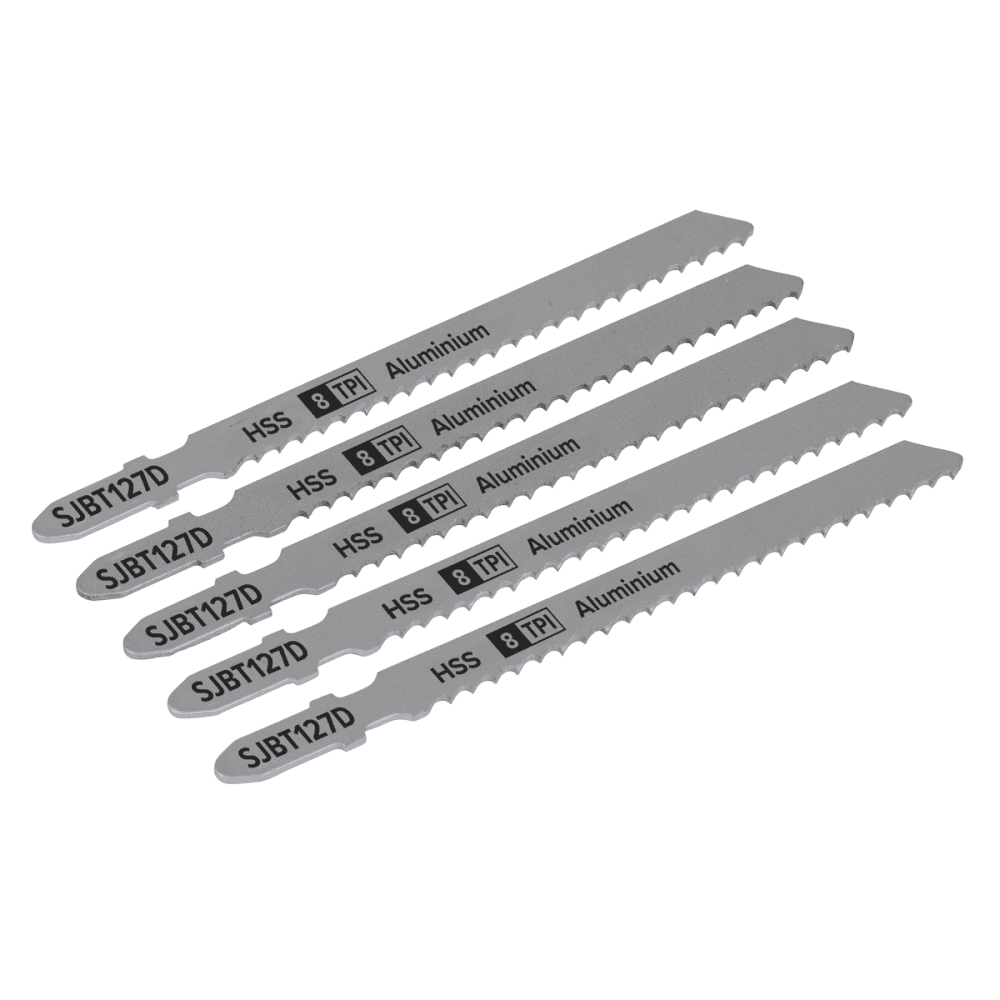 Jigsaw Blade Aluminium 100mm 8tpi - Pack of 5 Model No-SJBT127D