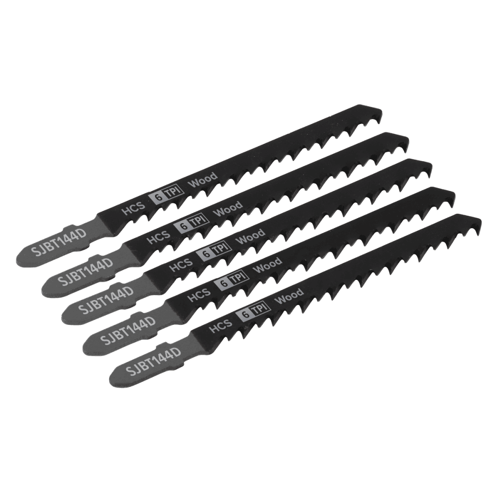 Jigsaw Blade General Wood 100mm 6tpi - Pack of 5 Model No-SJBT144D