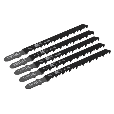 Jigsaw Blade General Wood 100mm 6tpi - Pack of 5 Model No-SJBT144D