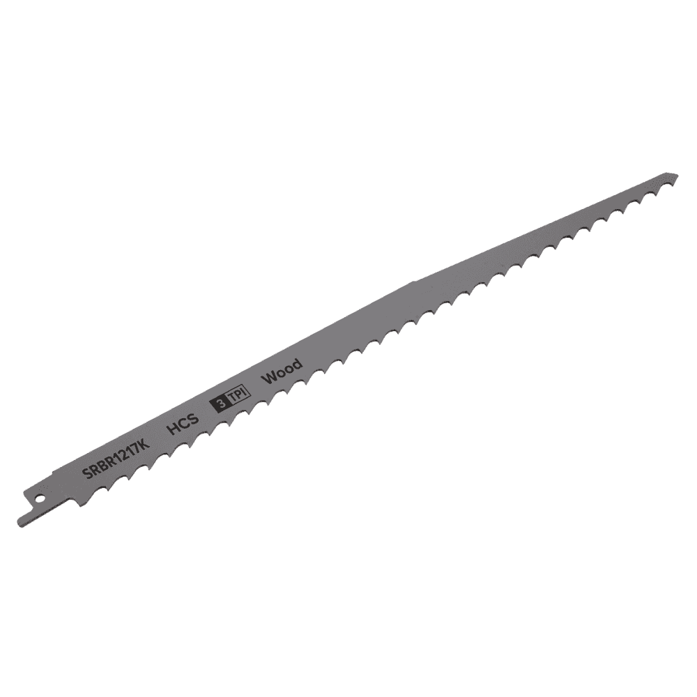 Reciprocating Saw Blade Pruning & Coarse Wood 300mm 3tpi - Pack of 5 Model No-SRBR1217K