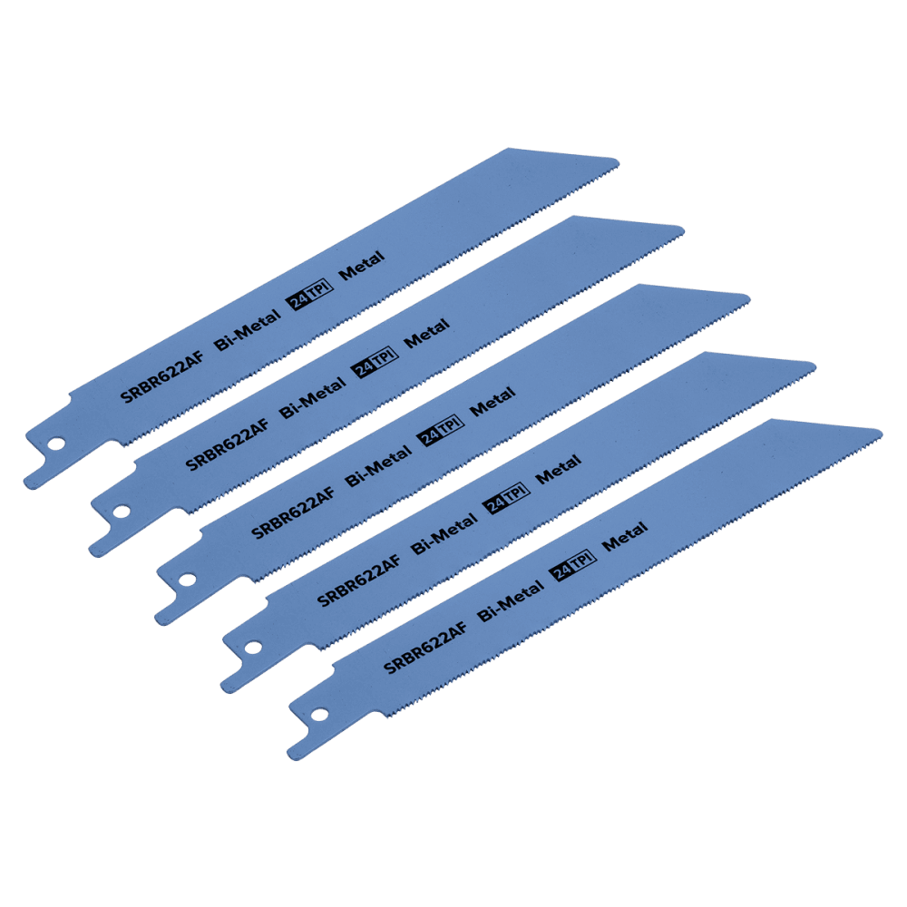 Reciprocating Saw Blade Metal 150mm 24tpi - Pack of 5 Model No-SRBR622AF