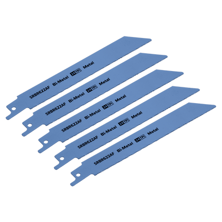 Reciprocating Saw Blade Metal 150mm 24tpi - Pack of 5 Model No-SRBR622AF