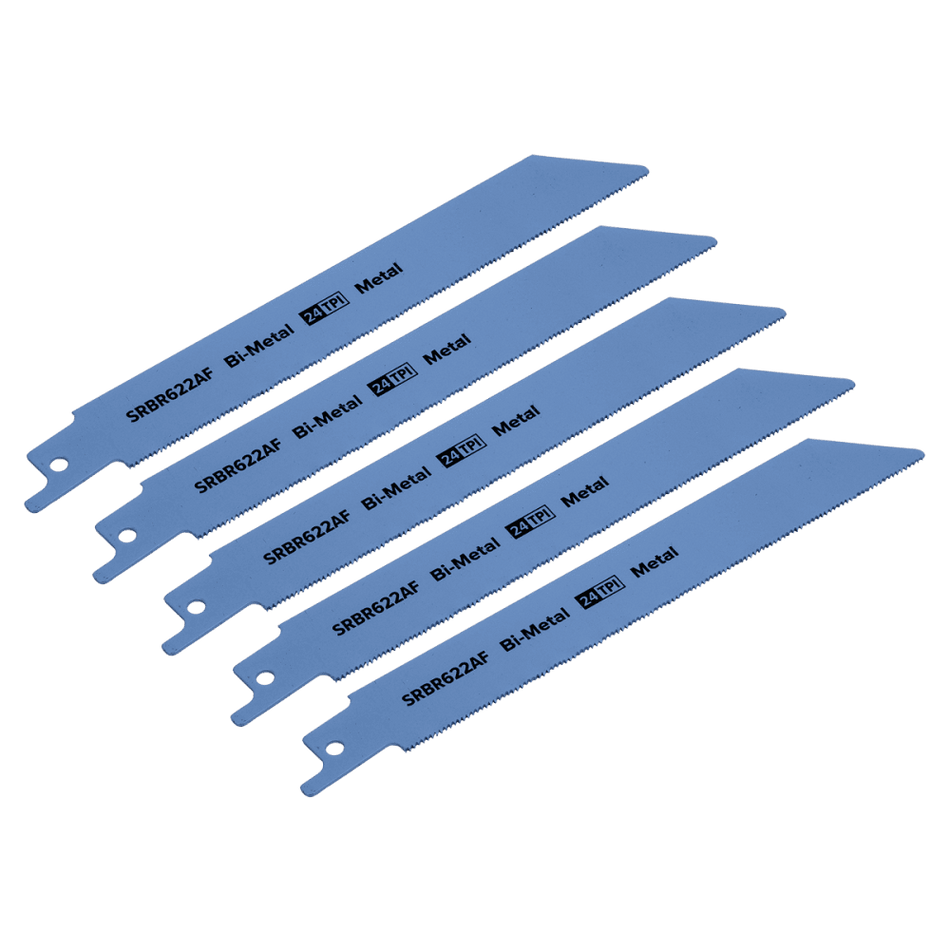 Reciprocating Saw Blade Metal 150mm 24tpi - Pack of 5 Model No-SRBR622AF