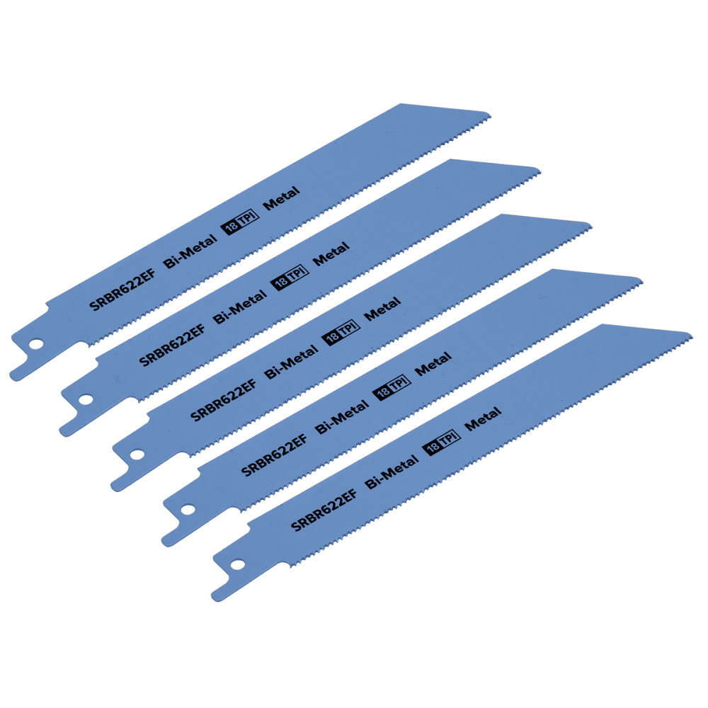 Reciprocating Saw Blade Metal 150mm 18tpi - Pack of 5 Model No-SRBR622EF