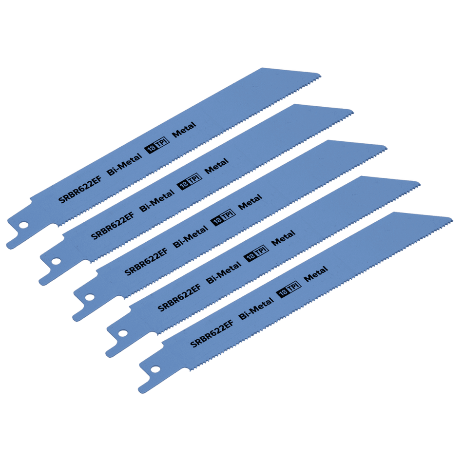 Reciprocating Saw Blade Metal 150mm 18tpi - Pack of 5 Model No-SRBR622EF