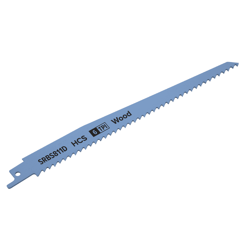 Reciprocating Saw Blade Clean Wood 200mm 6tpi - Pack of 5 Model No-SRBS811D